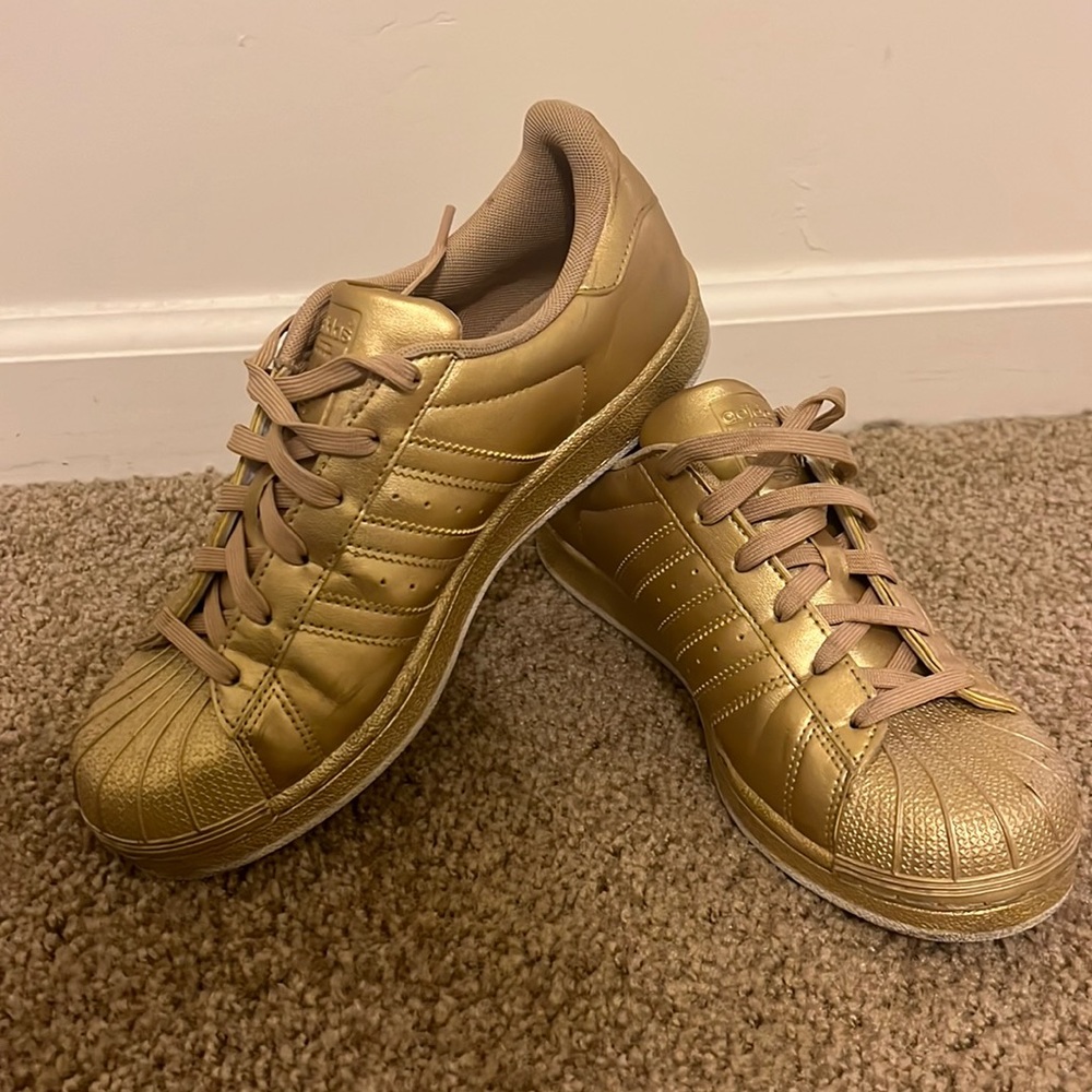 adidas golden, like new, worn once.